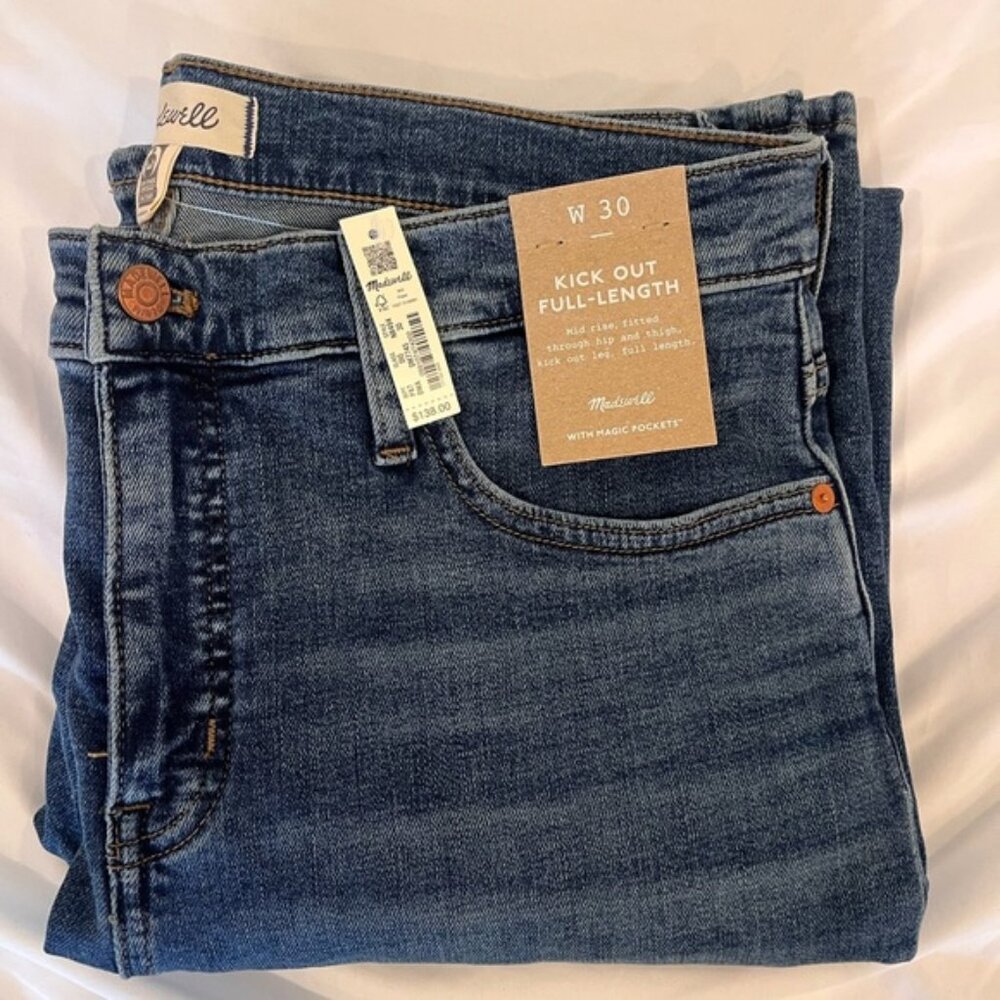 MADEWELL NWT Kick Out Jeans  (size 30)